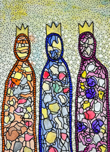 Load image into Gallery viewer, Reyes Magos (Mosaic)- Original Painting &amp; Art Print
