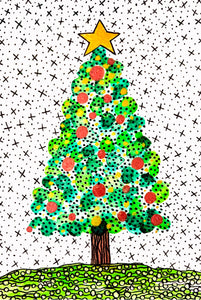 Christmas Tree #1- Original Painting