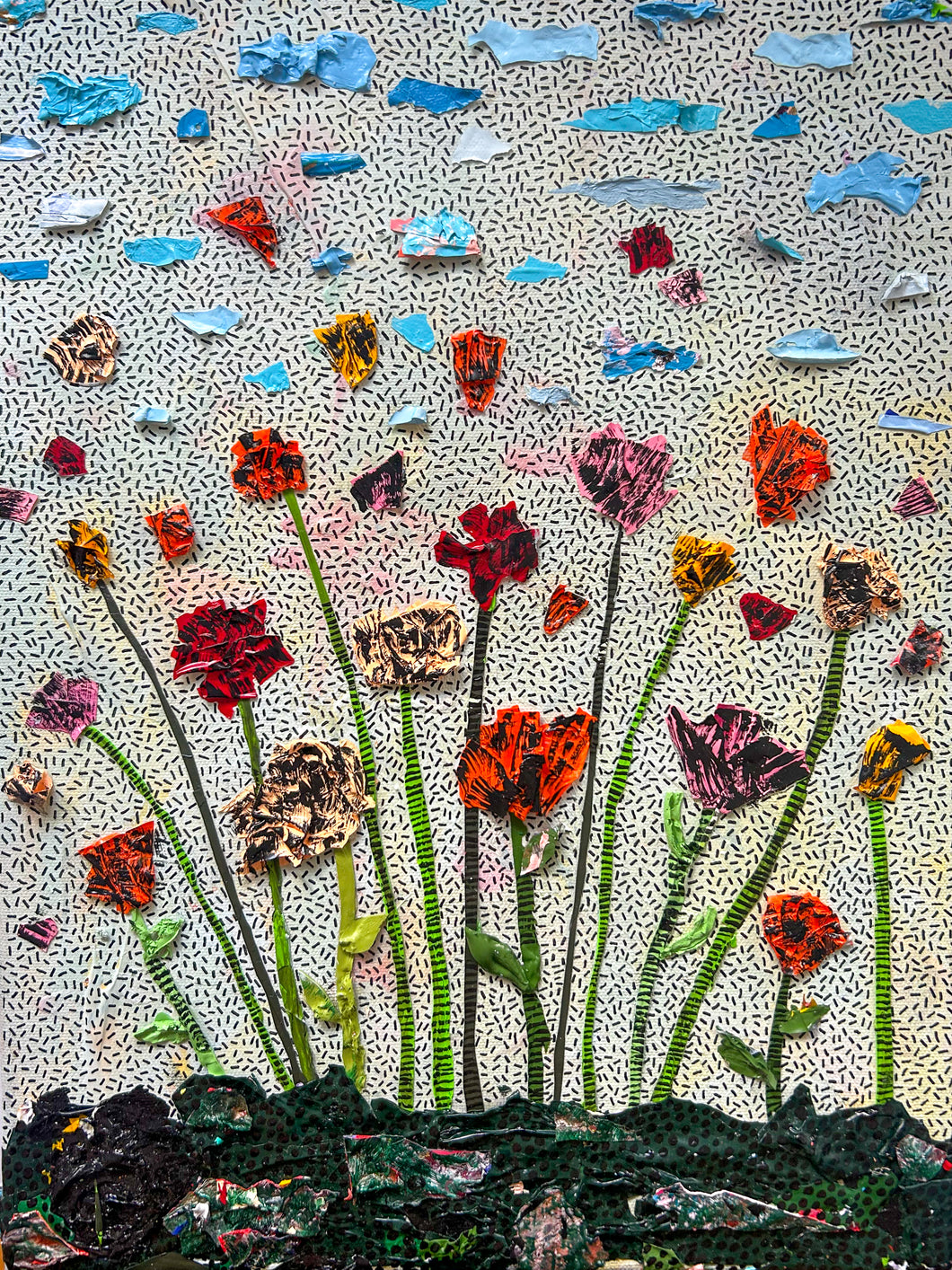 Atardecer entre flores