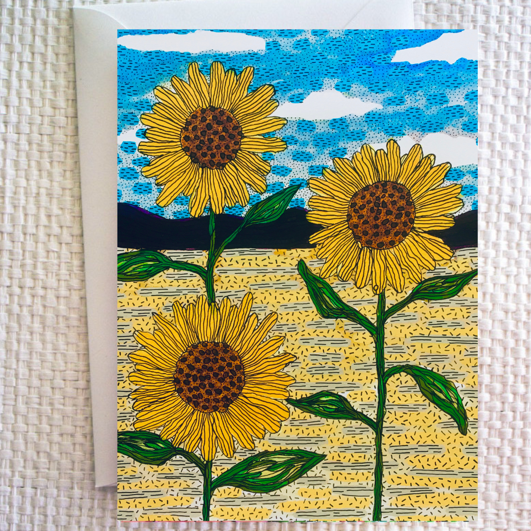 Paisaje de Girasoles