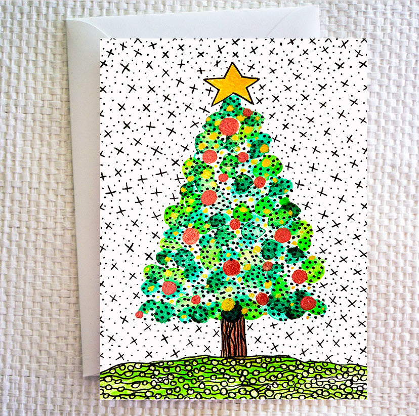 Christmas Tree #1 - Greeting Cardsi