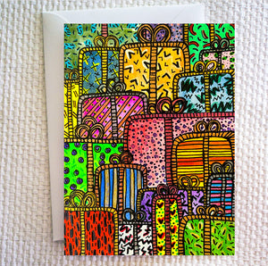 Colorful Presents - Greeting Card