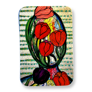 Mujer Tulipán - Sticker